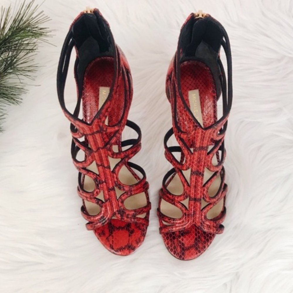 Michael Kors Norma Red Sandals✨Brand New!